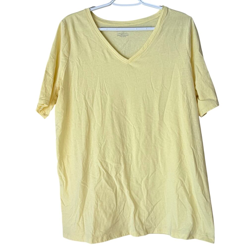 Lane Bryant T-Shirt Yellow Size 14/16